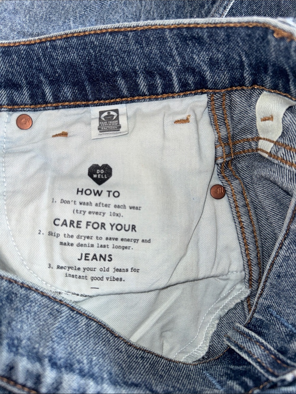 NWT Madewell Denim Maxi Skirt 30, LOMBARD WASH - Picture 7 of 7